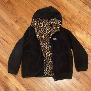 Reversible cheetah print PINK jacket